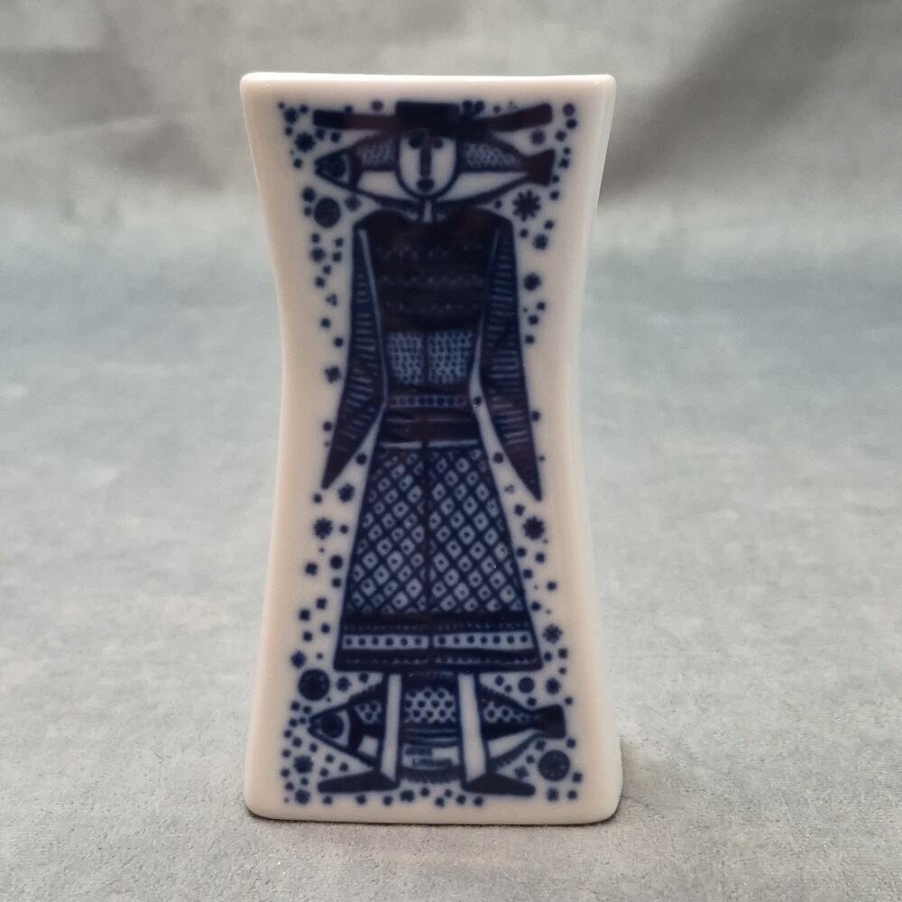 Vintage Scandinavian Modern Porsgrund Figural Vase Arne Lindaas Design Norway